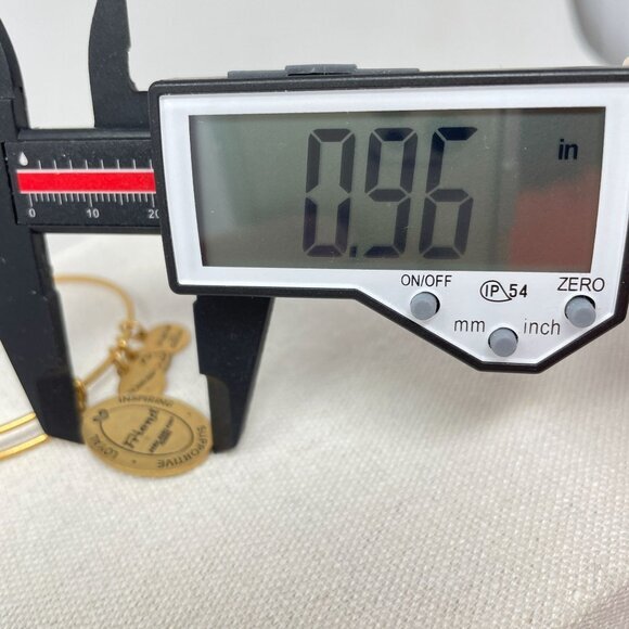 Alex and Ani Because I Love You Friend Expandable Bracelet Gold-Tone Charm - Picture 6 of 7